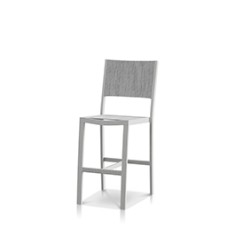 Bar Side Chair Kessler Silver Frame / Metallica Platinum Sling